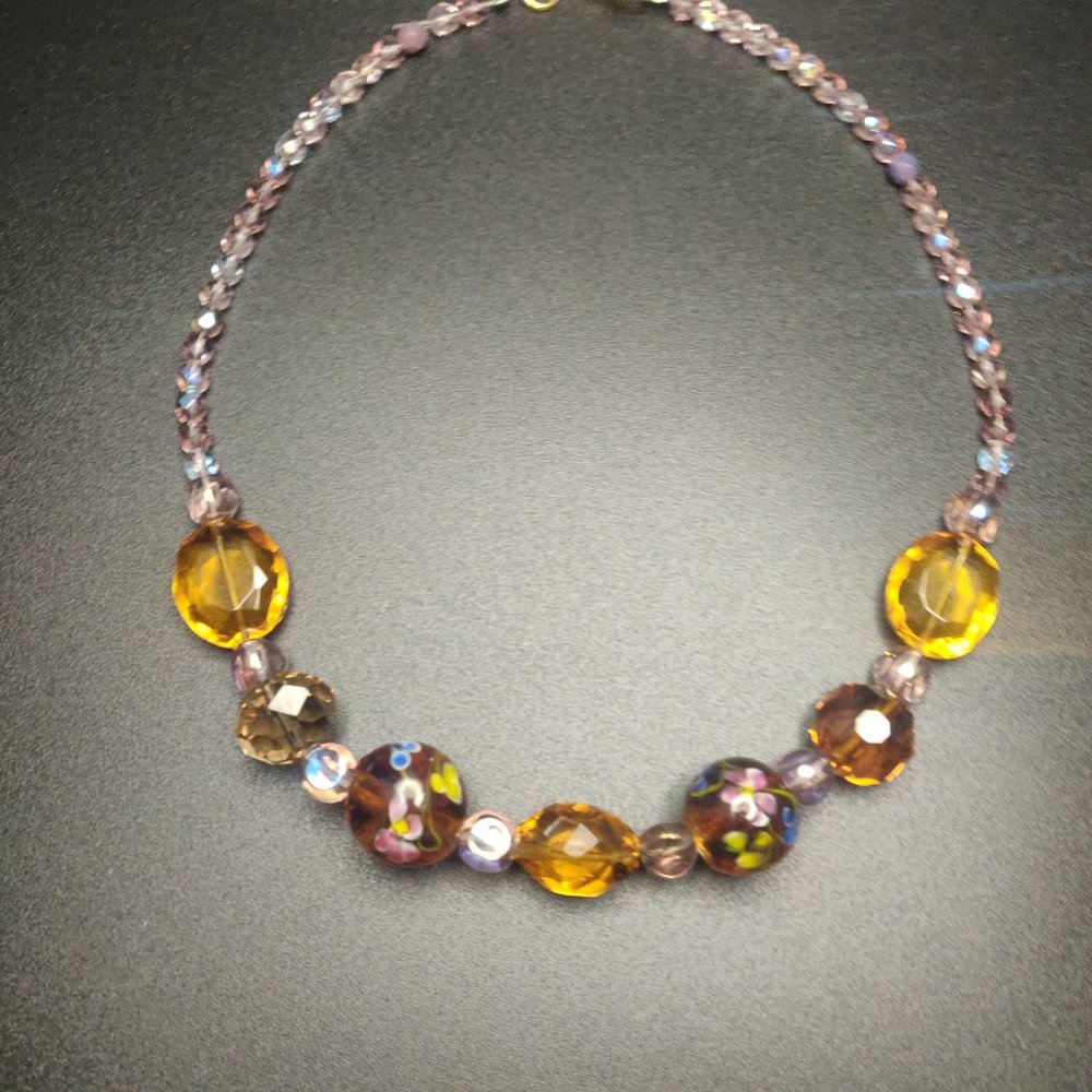 vintage Glass Bead Necklace - Picture 6 of 6
